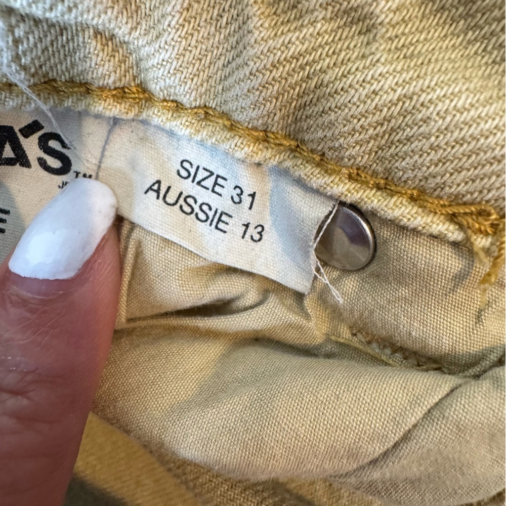 ROLLA'S Light Tan Denim balloon leg Jean size 31 - Picture 10 of 12